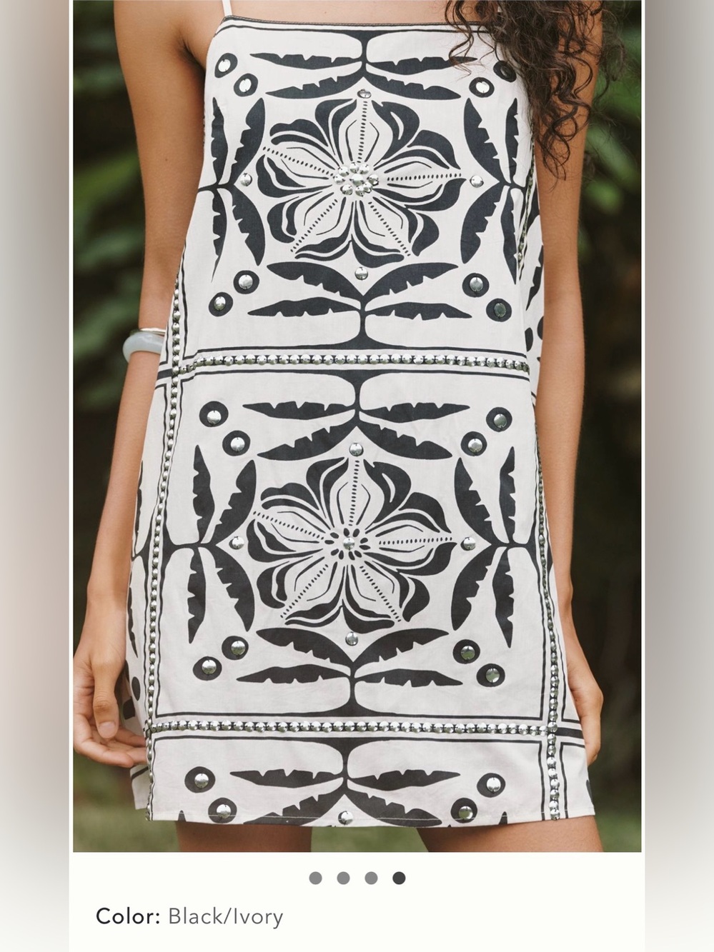 Celandine Cotton Printed Shift Dress - Picture 4 of 6